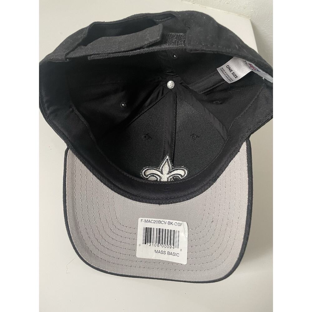 New Orleans Saints Hat NFL Team Logo Headwear One Size Black NWT - Picture 6 of 8